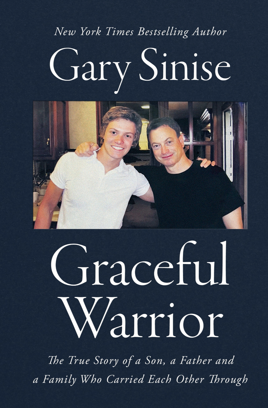 Graceful Warrior book cover, featuring picture of Gary and Mac Sinise