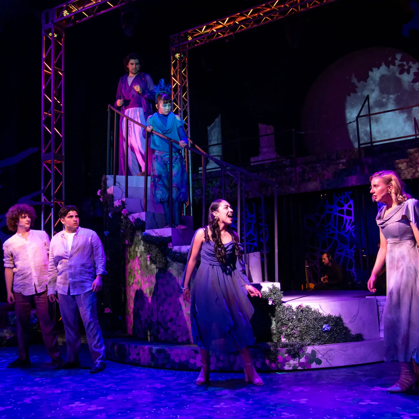 Actors on stage for Midsummer Nights Dream