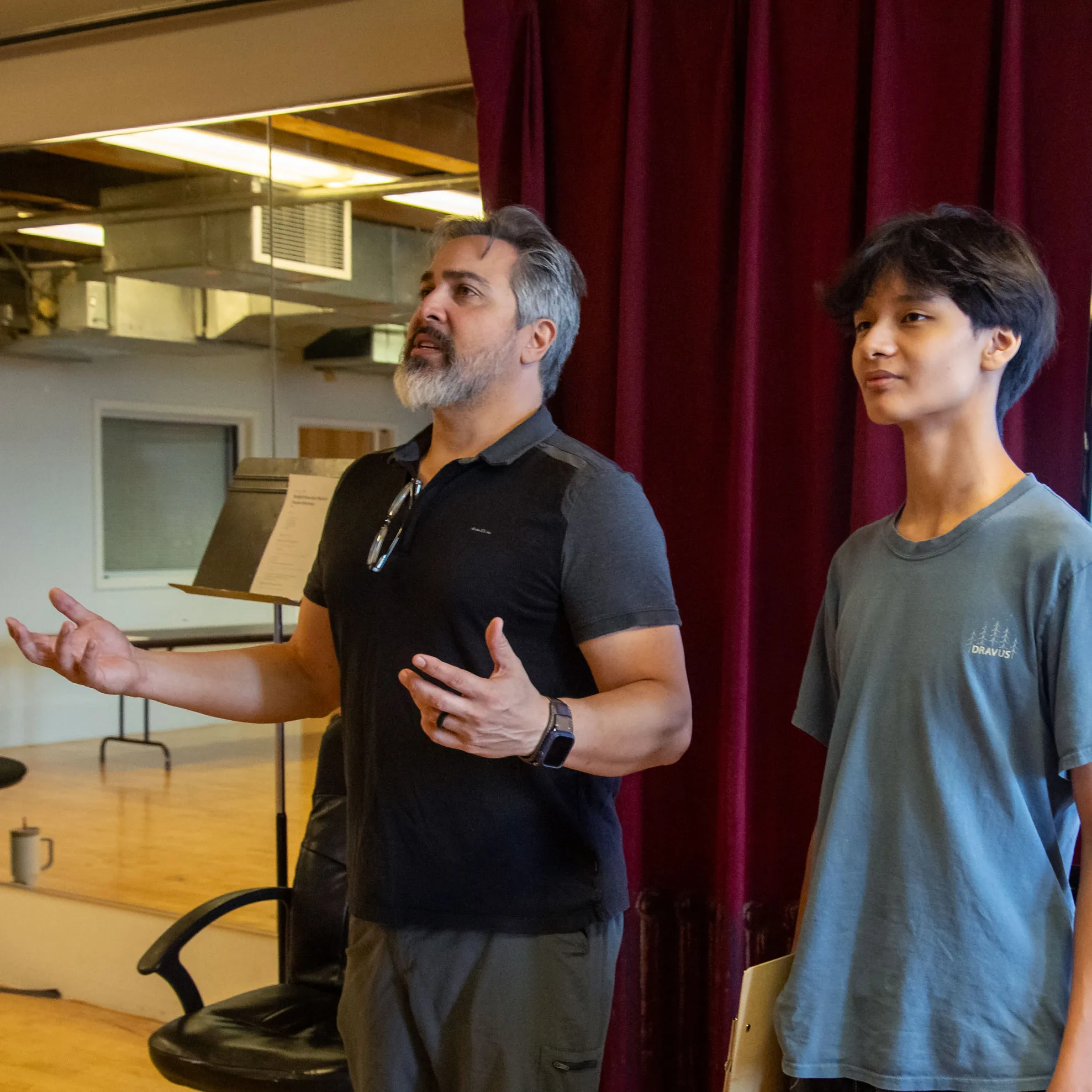 Teacher at summer music theatre camp