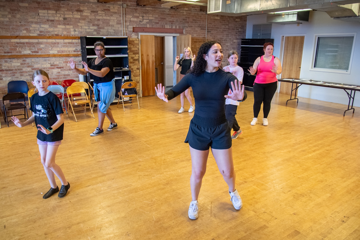 Students dancing at Skylight Summer Musical Theater Camp