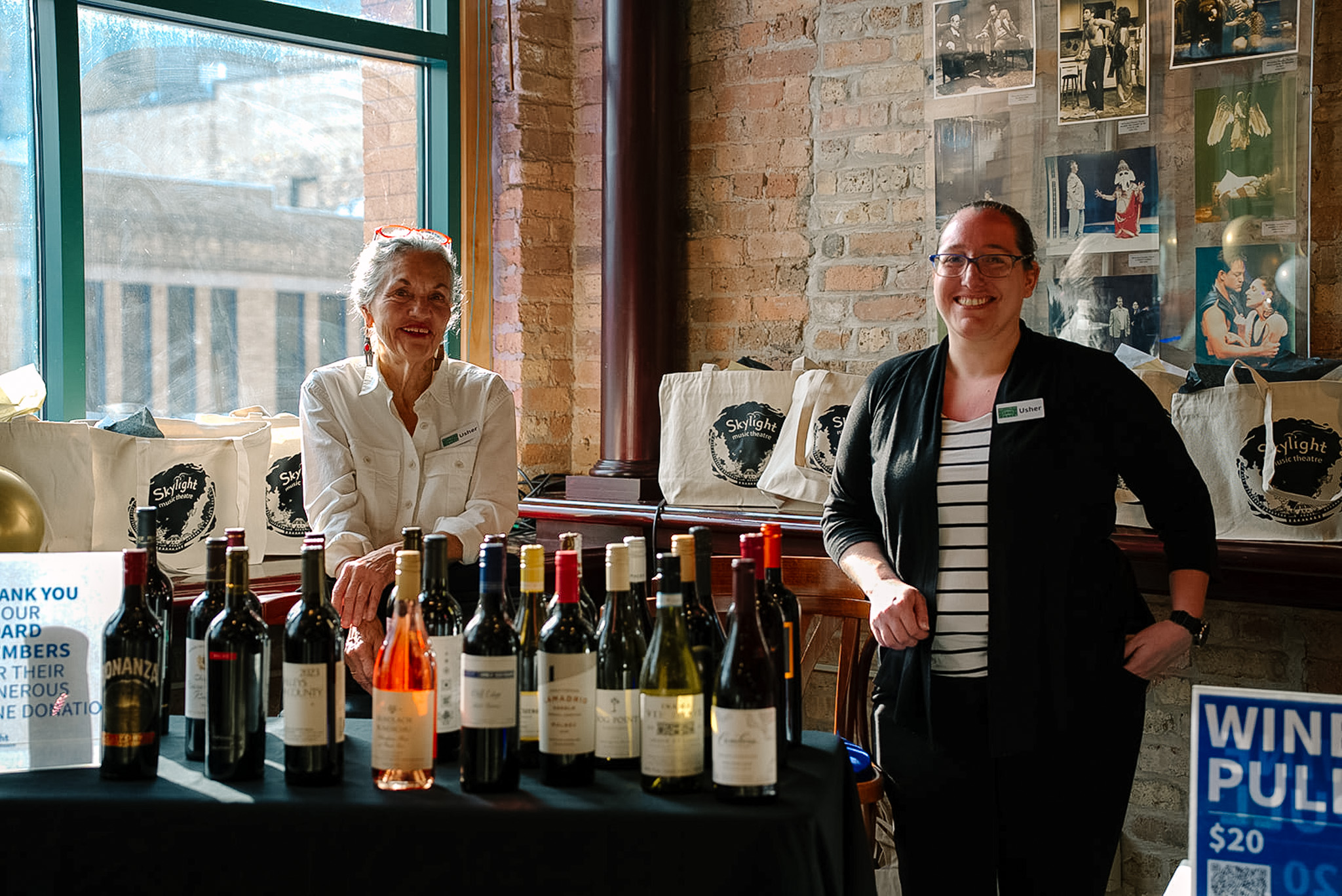 Volunteers in the Skylight Bar