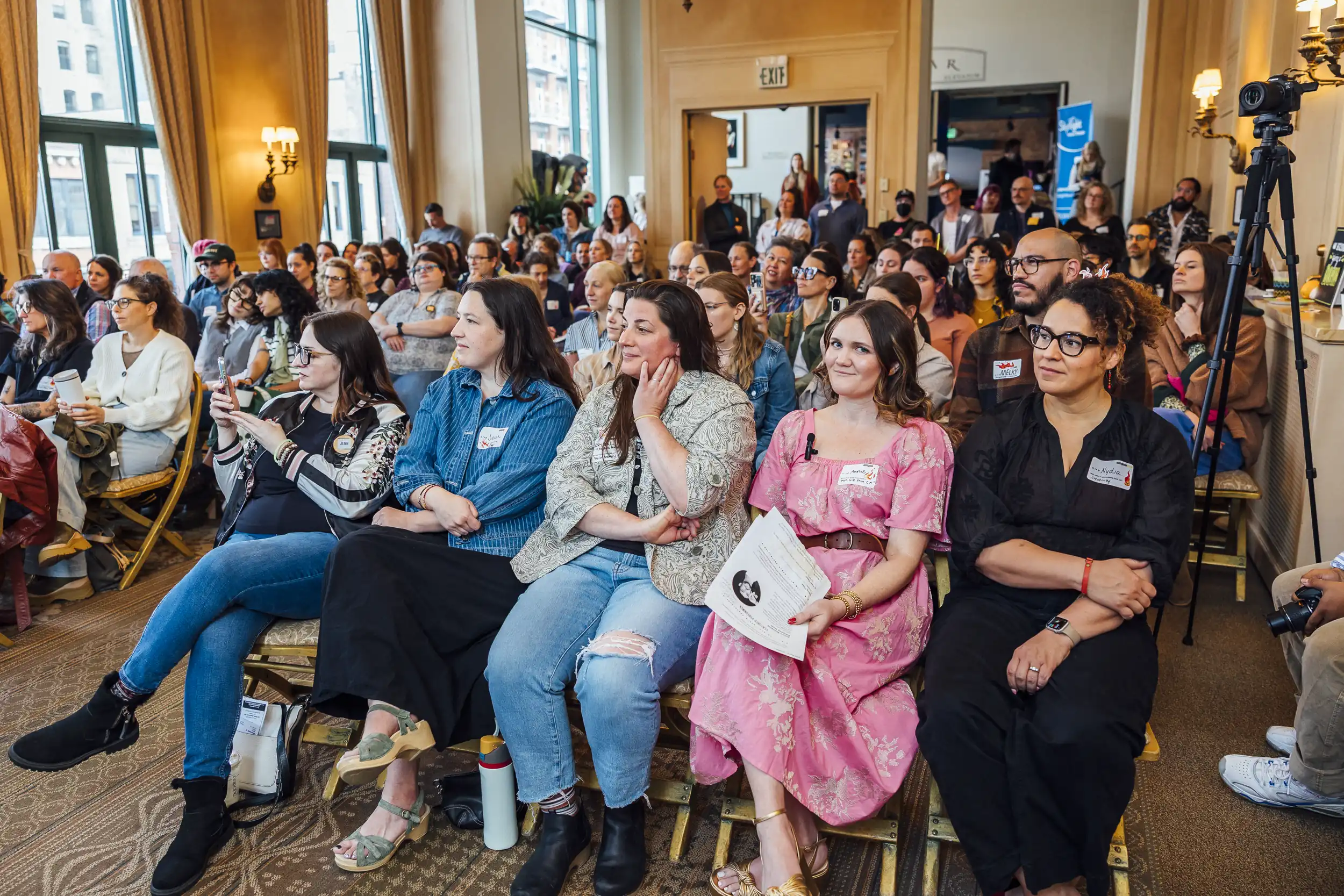 Audience at Creative Mornings meeting