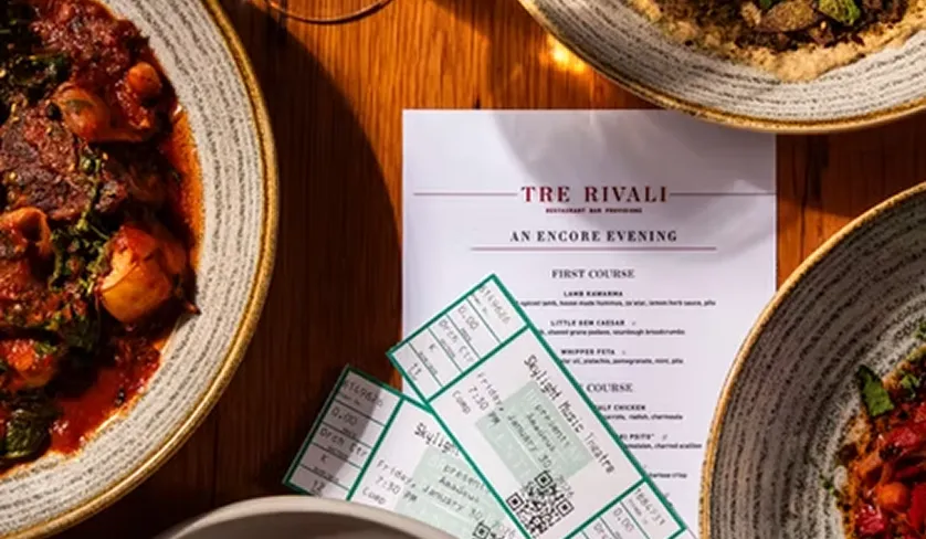 Tre Rivali pre-fix dinner menu