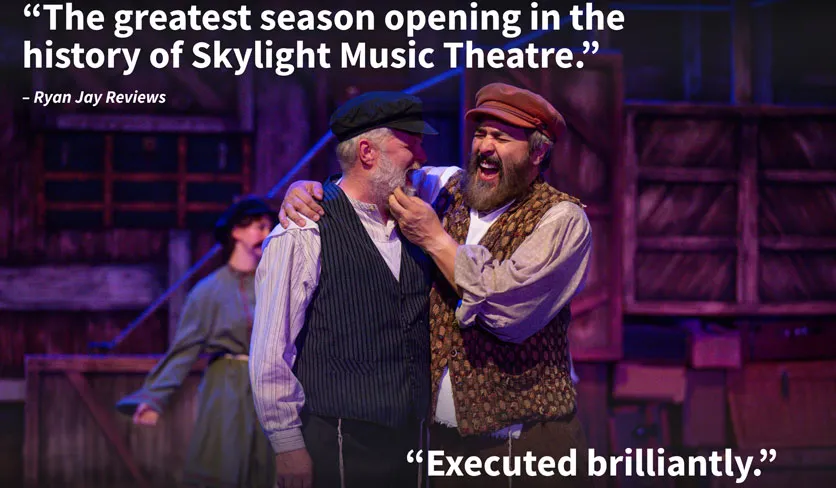 Promo for Fiddler on the Roof with Quote saying 