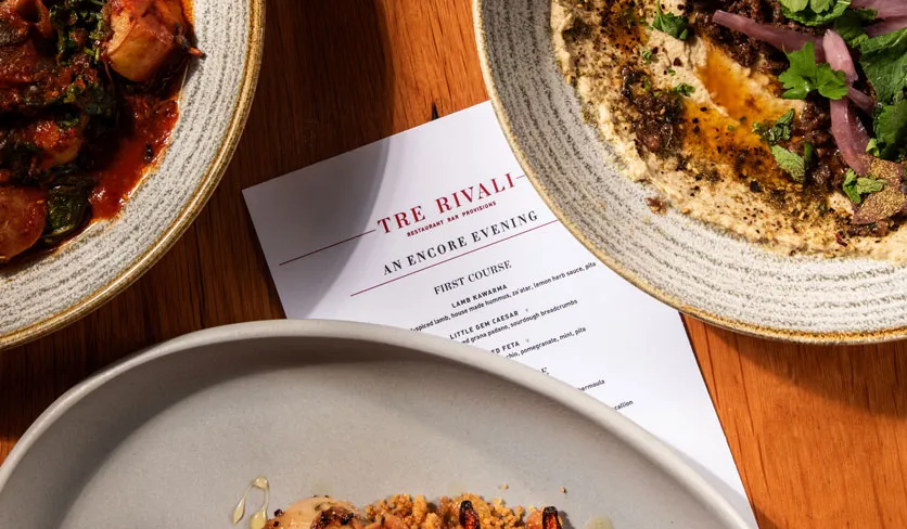 Tre Rivali Pre-fixe menu